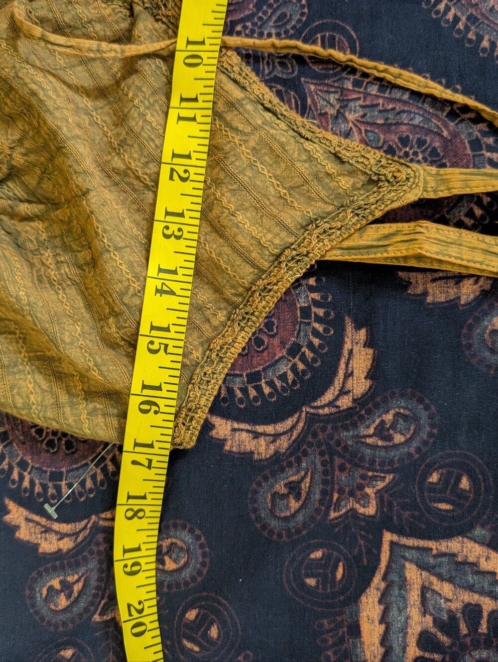 Scully Spaghetti Strap Front Tie Embroidered Dress. - Picture 6 of 9